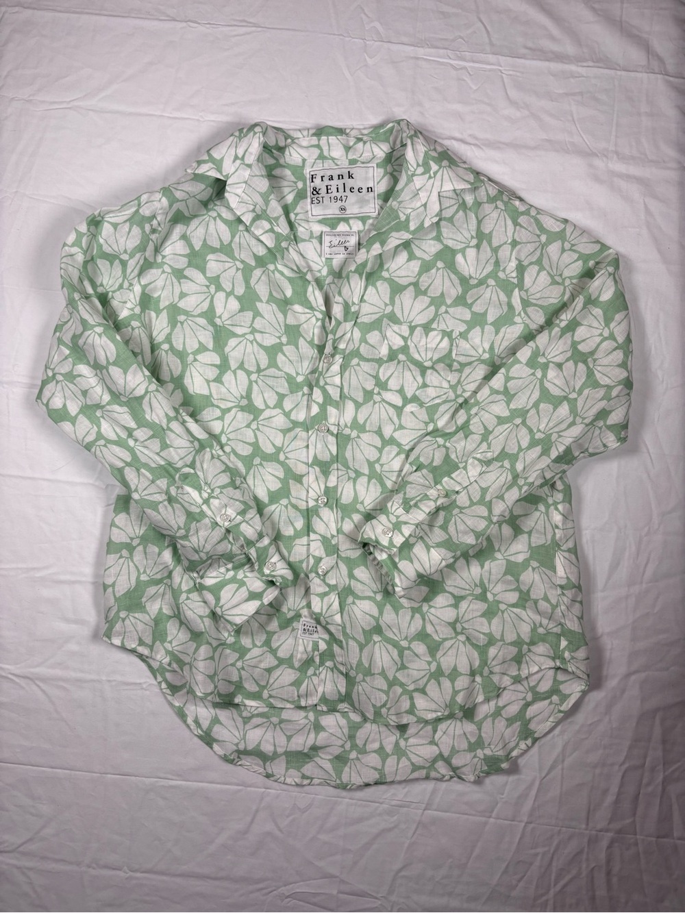Frank & Eileen “Eileen” Green Floral Cotton Shirt
